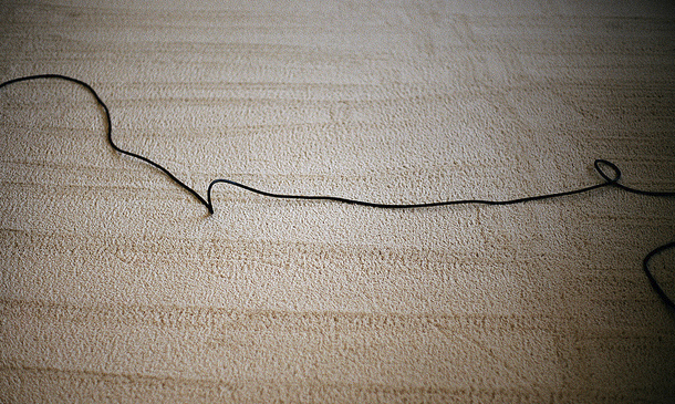 Image of vacuum lines on a carpet